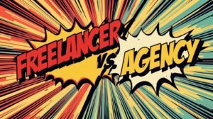 Infográfico comparando Agência Local versus Produtor Freelancer na Bahia