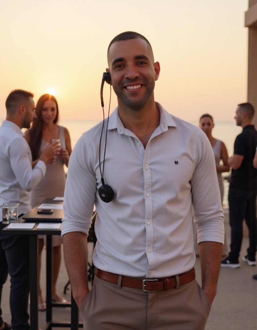 Head de produção técnica para live marketing Bahia Neto Sanches coordenando bastidores de evento corporativo em Salvador